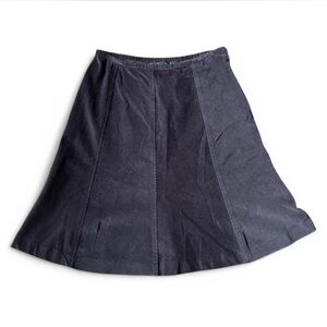 Vtg 90s Chocolate Brown Corduroy Miniskirt